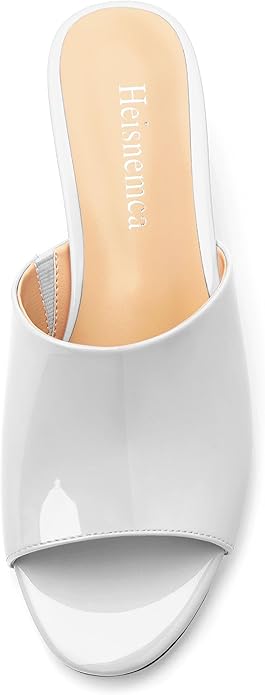 Wedge Sandals for Women Open Toe Wedge Heels Womens Matte High Heel Sandal Round Toe Heeled Wedge Sandals Slip on Casual shoes 2 inch