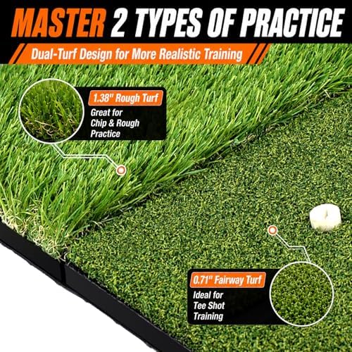 Premium Golf Hitting Mat, 10mm Foam Padding - Image 3