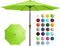 JEAREY 9FT Outdoor Patio Umbrella, Market Umbrella, Apple Green | Outdoor Table by JEAREYOutdoorsCollection