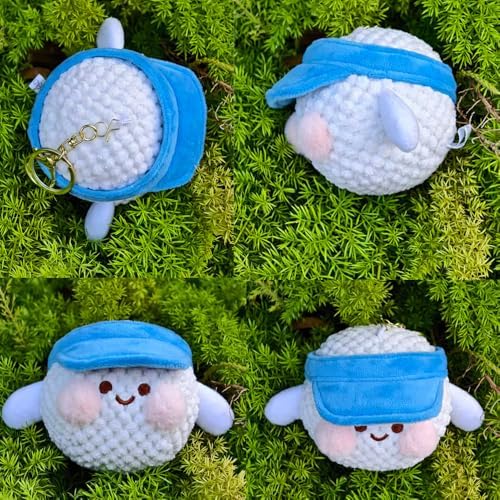 JEWSUN Cute Soft Golf Ball Stuffed Plush keychain - Image 2