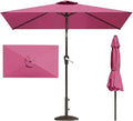 6.5' x 10' Rectangular Patio Umbrella Large Outdoor Market Umbrella w/UV by PatioKingdom