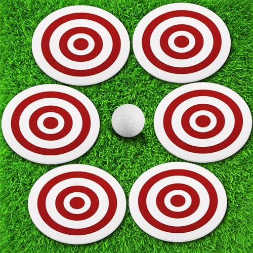 RoundFunny 6 Pcs Golf Putting Target Hole Cup by RoundFunny