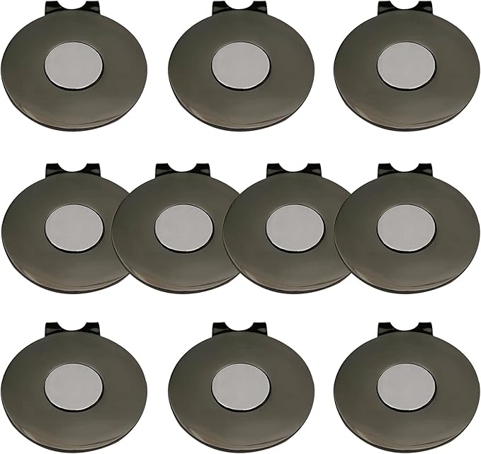 Magnetic Golf Hat Clips Ball Marker Holder for Golf Gloves Hats Bags Caps Visor Belt