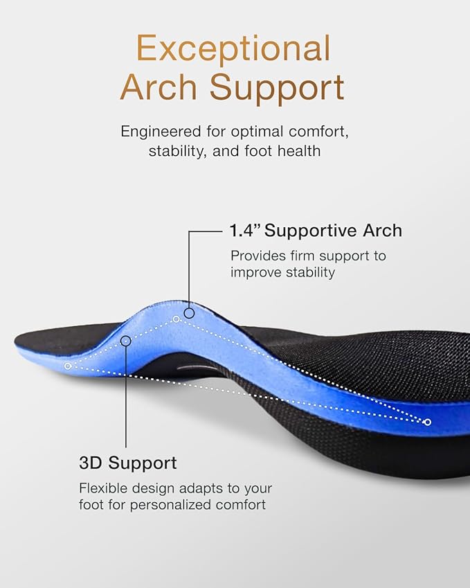 Premium Quality Gel Shoe Insoles from Japan, Shock Absorption, High Arch Support, Walking, Golf Insoles Men, Shoe Inserts Women, Shoe Insoles Women, Shoe Inserts Men, Unisex Sole Inserts, M