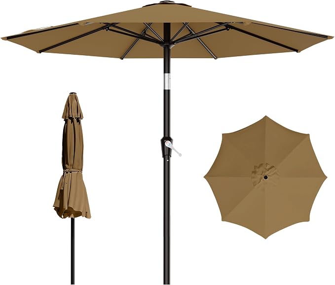 9 FT Patio Umbrella for Outdoor, Outdoor Table Umbrella by AreShark