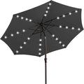 JEAREY 9' Patio Umbrella with Solar Lights, LED Umbrella, Tilt & Crank UV by JEAREYOutdoorsCollection
