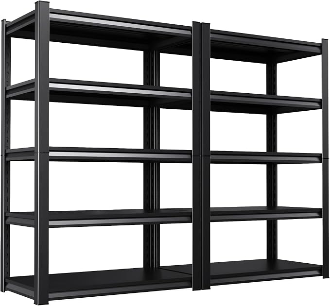 71.2''H Storage Shelves, 2500lbs Garage Shelving, Adjustable Heavy Duty by KORVENA