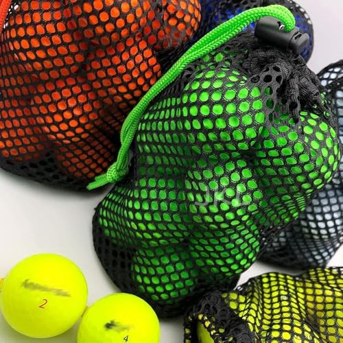 JKL 5 Pack Small Golf Ball Bags, Golf Mesh pouch, Sports Net, Round Storag - Image 6