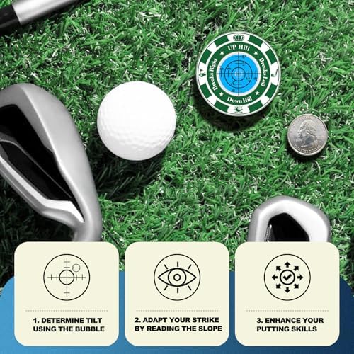 2 Pack Golf Green Reader, Ball Marker - Image 5