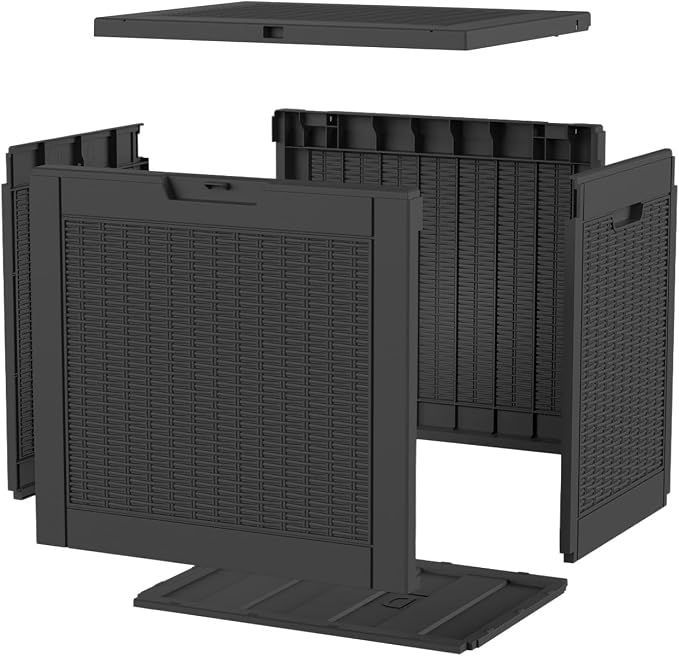 PatioZen 36 Gallon Deck Box Outdoor, Weatherproof Resin Patio Storage Box - Image 7