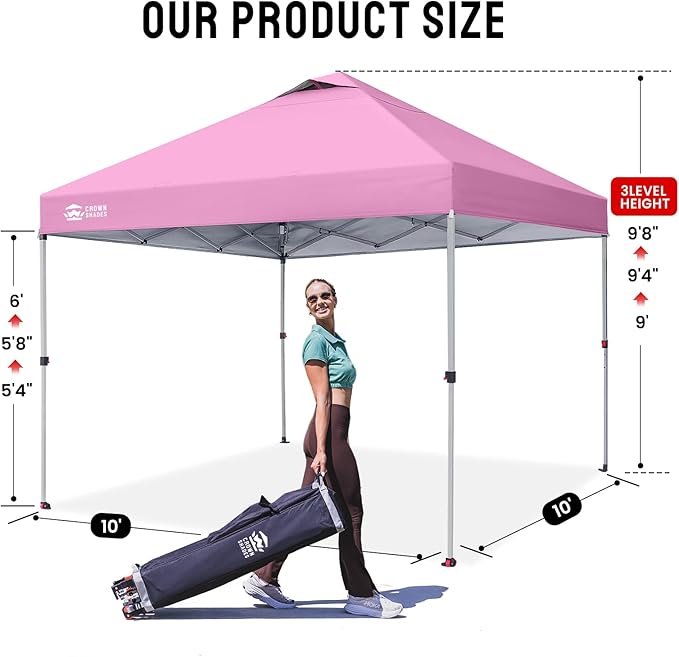 CROWN SHADES 10x10 Pop Up Canopy Tent - Image 5