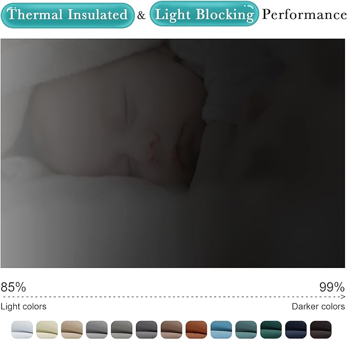 NICETOWN Outdoor Curtain for Patio Waterproof, Energy Saving Thermal Insulated - Image 3
