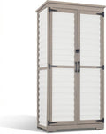 Outdoor Storage Cabinet – Store More in Less Space, Tall Vertical Garden Tool by Ketive