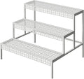 aboxoo 3-Tier Rectangular Metal Plant Stand, Ladder Flower Pot Rack | by aboxoo