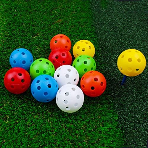 Crestgolf 50pcs Plastic Golf Training Balls – Airflow Hollow 40mm Golf Balls - Image 4