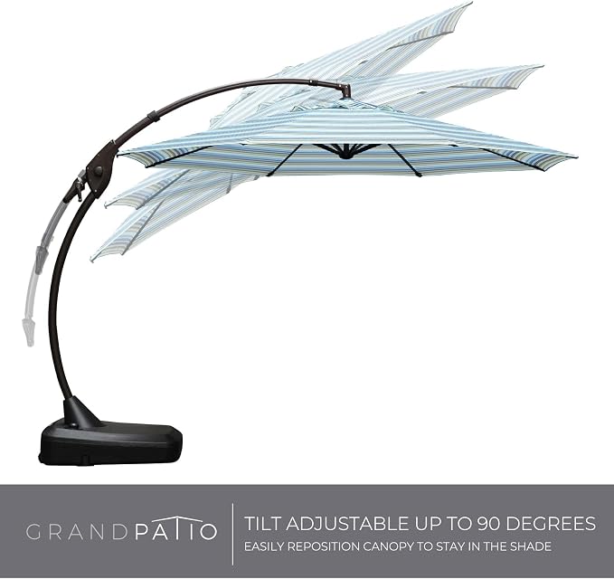 Grand patio 11FT Cantilever Round Umbrella - Image 4