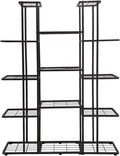 5 Tier 14 Potted Charcoal Grey Metal Large Plant Stand Indoor Outdoor Flower by MTBGarden