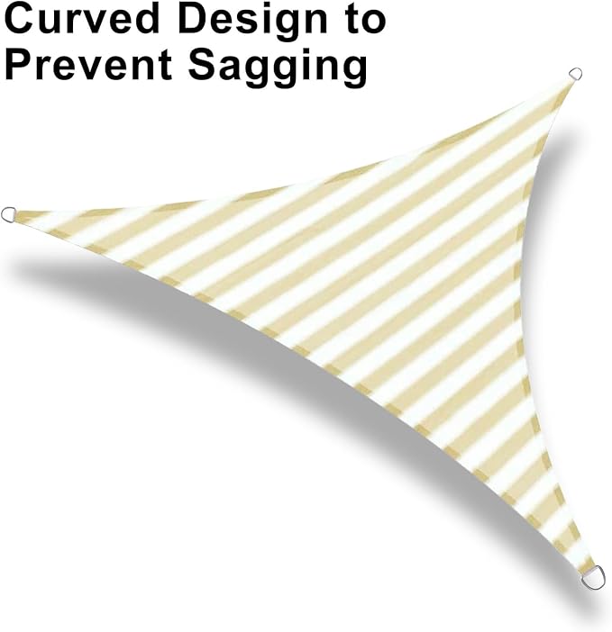 LOVE STORY 16' x 16' x 22' Triangle Sun Shade Sail - Image 6