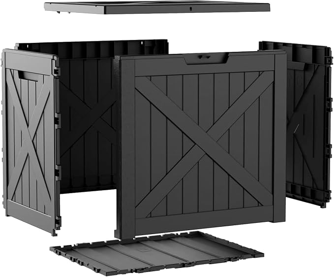 40 Gal Waterproof Outdoor Storage Box Weatherproof Deck Box | Lockable resin - Image 6