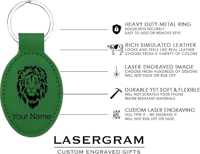 LaserGram Oval Keychain, Water Polo, Personalized Engraving Included