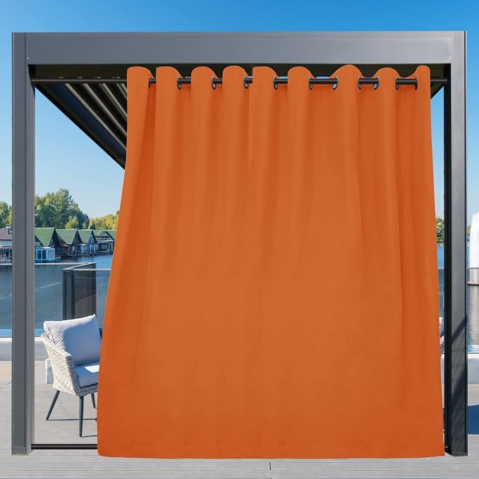 Easy-Going Outdoor Curtains for Patio 1 Panel, 150x84 inch, Weatherproof - Image 3