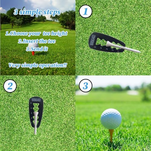 5/10PCS Adjustable Golf Tee Height Tool ProSet, Golf Accessories, Golf Training - Image 2