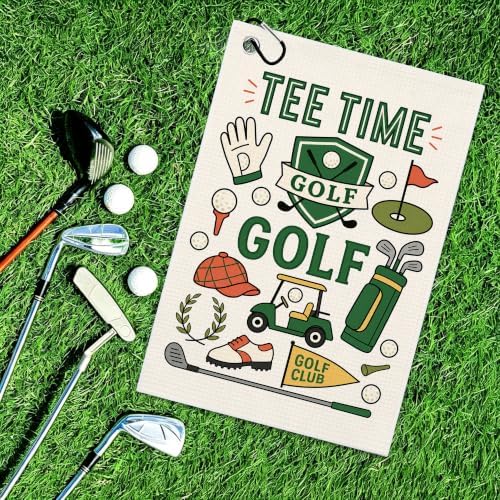 Golf Club Bag Golf Towel with Bag Clip, Gift - Image 6