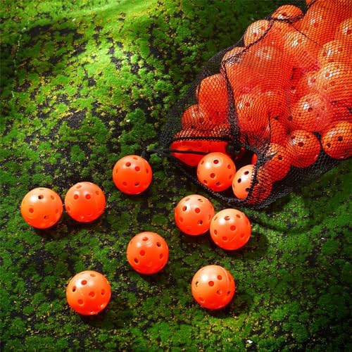 MiniInflat 80 Pcs Practice Golf Balls Plastic 42mm - Image 4