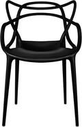 2xhome Modern Dining Chair | Stackable Indoor or Outdoor Entangled Side Chair | by 2xhome