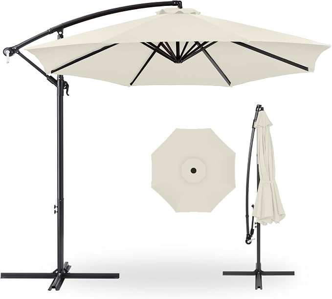 Best Choice Products 10ft Offset Hanging Market Patio Umbrella w/Easy Tilt by Unknown