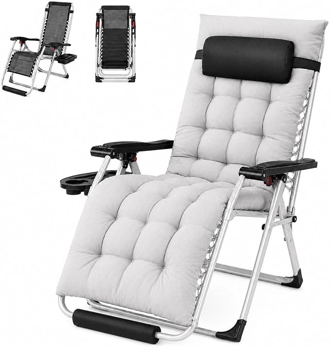 Yaheetech 26" Zero Gravity Chair Adjustable, by Unknown