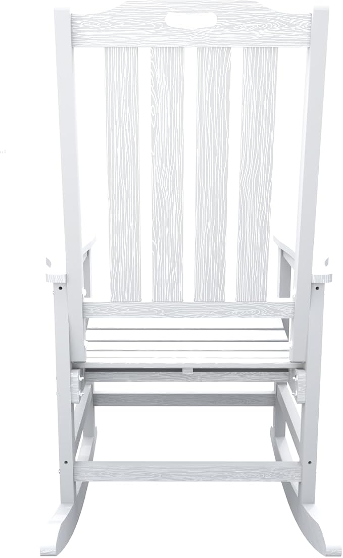 THOEOE Outdoor Rocking Chairs, Oversized Patio Rocking Chair | HDPE Outdoor - Image 10