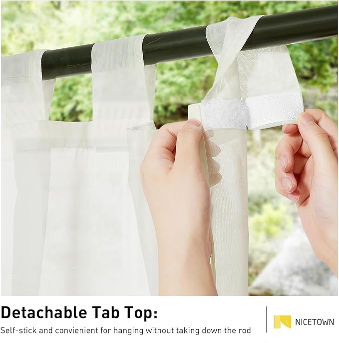 NICETOWN 2 Panels Outdoor Curtains - Image 3