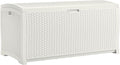 Suncast 99 Gallon Wicker Horizontal Outdoor Deck Box by Unknown
