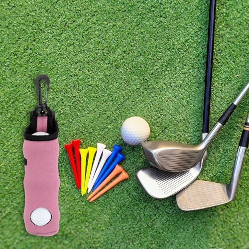 uxcell Golf Ball Carry Bag, Waist-Mounted Storage Bag Neoprene Golf Tee Holder - Image 6