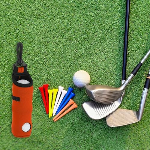 uxcell Golf Ball Carry Bag, Waist-Mounted Storage Bag Neoprene Golf Tee Holder - Image 6