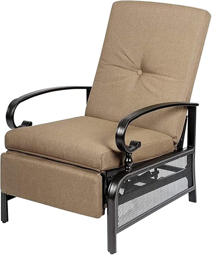 Incbruce Outdoor Lounge Chair Patio Furniture Adjustable Recliner by Incbruce