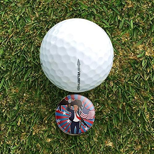 Patriotic Donald Trump with Eagle American Flag Gun Golf Divot Repair Tool - Image 3