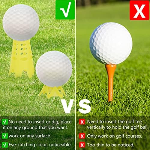 Golf Simulator Tees for Indoor Outdoor Practice Training, 10 Tall+10 Short - Image 2