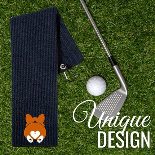 Corgi Gifts Golf Towel, Golf Accessory - Image 2