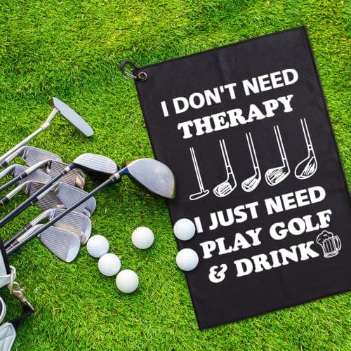 I Don't Need Therapy I Just Need Play Golf Golf Towel - Image 4
