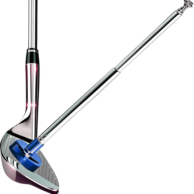Golf Alignment Rods, 7 Length Adjustments - Golf Alignment Stick Corrector Lie Angle Tool, Golf Swing Training Aids Aiming Stick - Golf Club Face Aim, Visualize and Align Your Golf Shot
