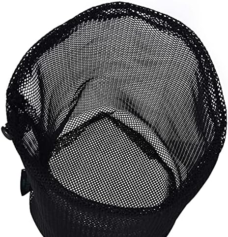 iBasingo 5-Pack Black Mesh Bag Nylon Drawstring Stuff Sacks BVP03 - Image 5