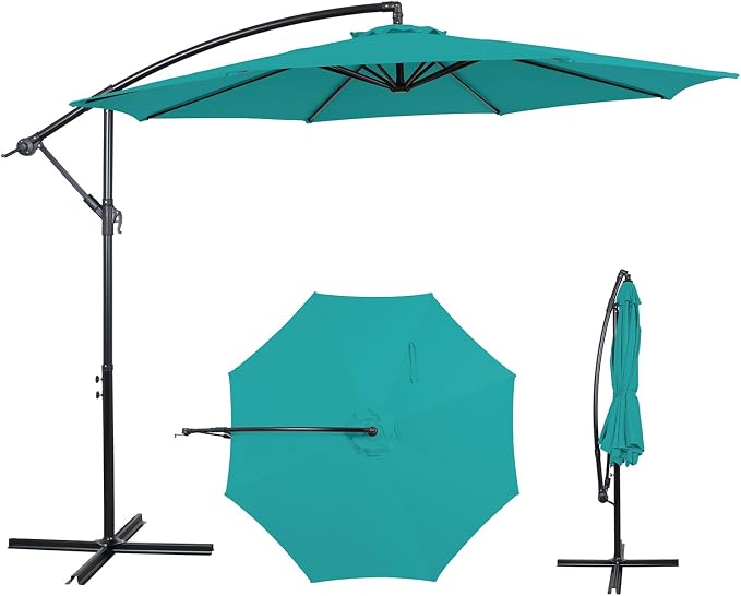 10FT Outdoor Offset Umbrella, Cantilever Patio Umbrella by AE+Outdoor