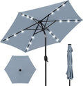 Best Choice Products 7.5ft Solar Umbrella LED Lighted Patio Umbrella, Table by Unknown