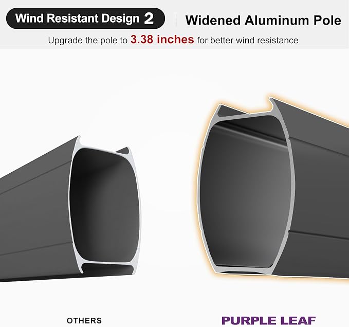 PURPLE LEAF Cantilever Umbrella - Image 5