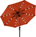 Best Choice Products 10ft Solar Polyester LED Lighted Patio Umbrella w/Tilt by Unknown