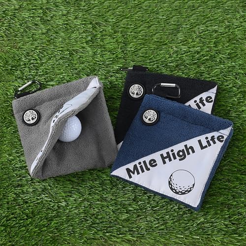 Mile High Life Golf Towel, Compact Pocket Size Golf Towels - Image 7