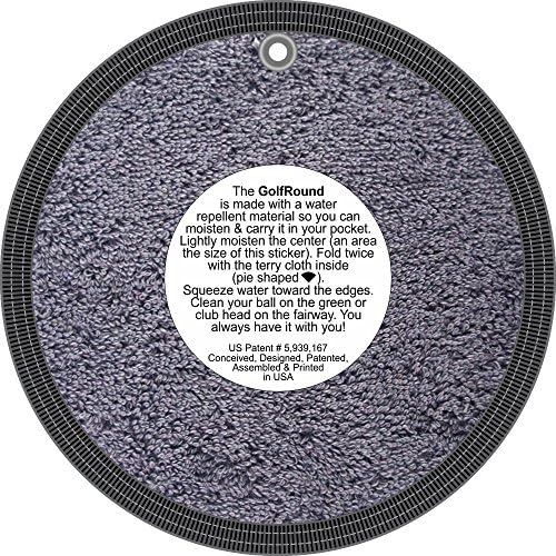 GolfRound Towel Pocket Golf Ball Cleaner - Image 2