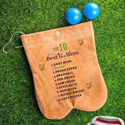 Personalized Golf Ball Bag, Custom Cartoon Character & Name on Golf Shag Bag - Image 2